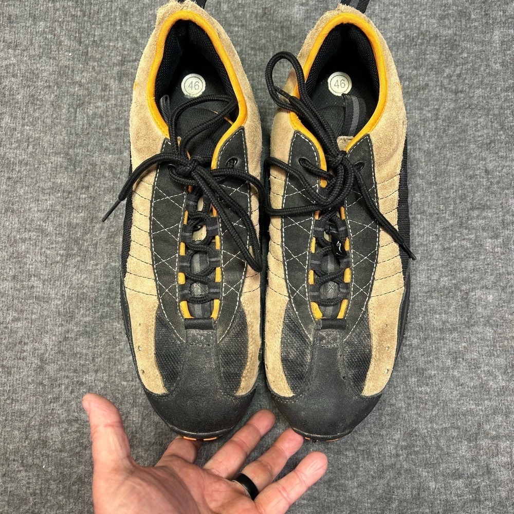 Specialized MTB‎ Cycling Shoes Mens 46 Tan Black Suede SPD Cleats Mountain Bike